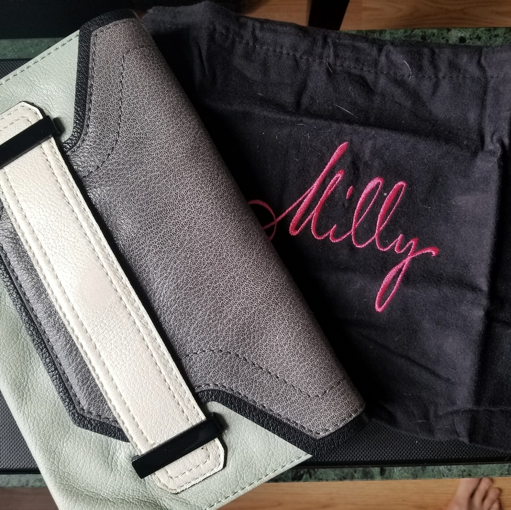 Milly League clutch and crossbody bag